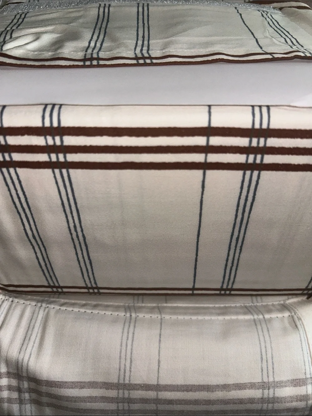 Studio McGee Queen 300 Thread Count Contrast Merrow Edge Plaid Sheet Set with